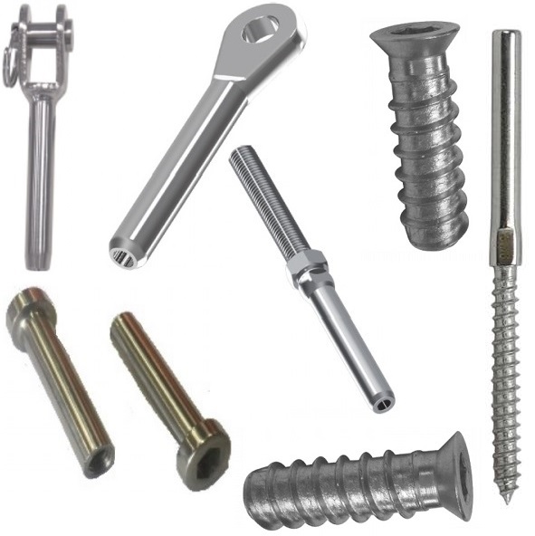 Jaw /Eye / Threaded Terminals Timber Inserts and Tensioners Stainless Steel